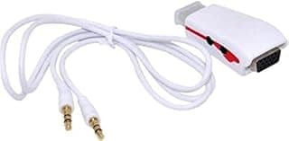 محول Microware من Micro HDMI ذكر إلى VGA أنثى مع صوت وطول إضافي
