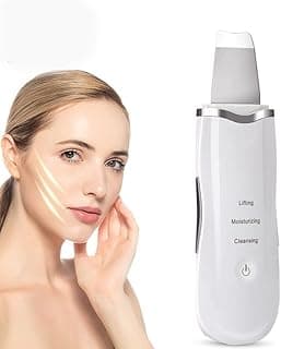 Portable Facial Cleanser Device - Ultrasonic Blackhead Remover, Pimple Extractor, Deep Cleansing, Exfoliation & Skin Care for Clear, Smooth, Radiant Skin