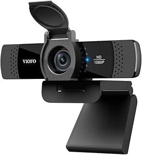 1080P Webcam with Microphone, Privacy Cover, Rotatable Clip, Computer HD Streaming Web Camera, USB Web Cam for Laptop Desktop PC Live Streaming Video Calling Recording Gaming Conferencing