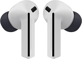 سماعة سامسونج Galaxy Buds3 FE، سماعة لاسلكية، تصميم Blade، صوت متوازن، صوت 360، خاصية إلغاء الضوضاء النشطة ومكالمات واضحة، رمادي - ضمان سنة/نسخة محلية