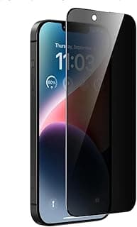Privacy Screen Protector for iPhone 13 Pro, Anti-Spy Protective Glass, Black