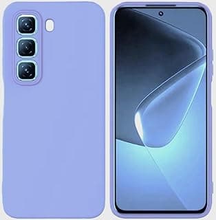 Silicone Case High Quality Padded Inside Full Camera Protection For Infinix Hot 60 Pro (Purple)