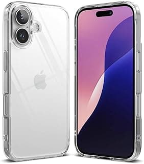 Case for iPhone 16 Silicone Protective Clear Cover Corner Ultra-Hybrid Crystal Clear Back Case Cover for |Shockproof Design | Camera Protection Bump | Hard Clear Back