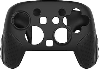 Silicone Case for Nintendo Switch Pro Controller, Anti - Slip & Shockproof, Lightweight & Portable, Precise Cutouts, Black