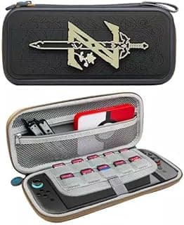 Energy Case حقيبة تخزين وحماية متوافق مع Generic The Legend of Zelda Carrying Case باللون الرمادي | شنطة يد متينة ومقاومة للصدمات متوافق مع Nintendo Switch 2 مقاس موحد