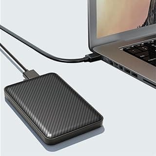 هارد ديسك خارجي 250 جيجا USB 3.0 محمول HDD فائق النحافة سرعة 5Gbps - هارد خارجي لجهاز PS5 - هارد SSD خارجي للكمبيوتر واللابتوب (250 جيجا)
