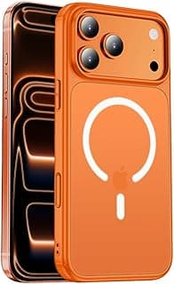 جراب مغناطيسي شفاف لهاتف iPhone 17 Pro Max (6.9 بوصة) متوافق مع MagSafe، مقاوم للخدش ومضاد للصدمات (شفاف)