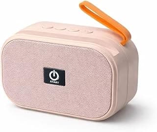 سماعة بلوتوث لاسلكية محمولة ST-02، صوت Hi-Fi، تعزيز باس، دعم USB وكارت TF حتى 32GB، للسفر والموسيقى والأفلام، وردي