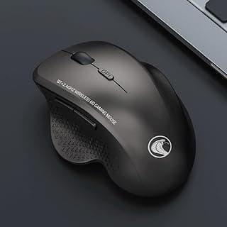 تعمل فأرة Cobraa W500 اللاسلكية القابلة لإعادة الشحن والمزودة بتقنية Bluetooth لمدة تصل إلى 300 ساعة من الشحن عبر منفذ Type C