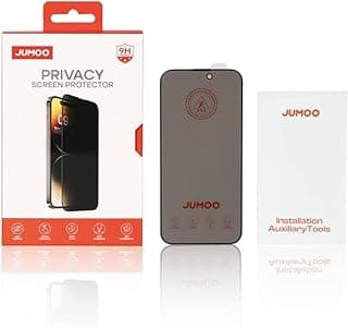 اسكرينة حماية للخصوصية Jumooo لايفون 11/ ايفون Xr مقاس 6.1 بوصة، زجاج مقوى بصلابة 9H، متوافقة مع الجرابات