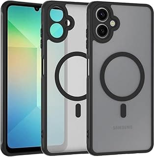 جراب مغناطيسي لسامسونج Galaxy A07 مطفي شفاف، جراب حماية من السيليكون الناعم مقاوم للخدش وبصمات الأصابع