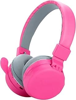Wireless Headphone AH-806, Gaming Headset, Bluetooth 5.3, Over-Ear Studio, Colors Customized, Professional DJ Pure Stereo Sound Monitor, Havy Bass, IPX4 Water-Resistant (Pinky)