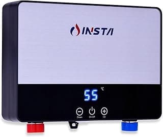 سخان مياه كهربائي INSTA IH-6، 6 كيلو وات، شاشة رقمية، تحكم في درجة الحرارة 30-55 درجة مئوية، 220-240 فولت