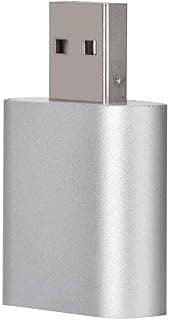 Zerone 3D Stereo Sound Card USB 2.0 Audio Adapter 7.1 Channel Surround External Sound Card Adapter with 3.5mm Speaker/Headphone and Microphone Jacks For Windows/Mac (silver)