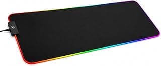 قاعدة ماوس للألعاب RGB موسعة، مقاس 80×30 سم، سطح ناعم، قاعدة مطاطية مانعة للانزلاق، 12 وضع إضاءة، تحكم بلمسة واحدة، مقاومة للماء