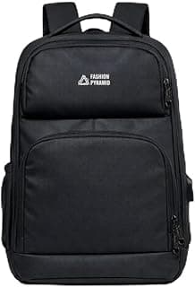 Expandable Travel Laptop Backpack, Black, Men's, Nylon, 35L, Water Resistant