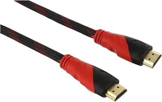 كابل HDMI نحاسي عالي السرعة للكمبيوتر 15 متر - أسود وأحمر