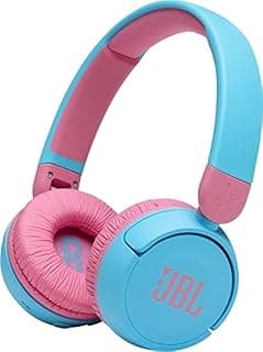 JR310BT Kids Wireless Over-Ear Headphones With Bluetooth Connectivity And Clear Sound - Baby Blue Pink