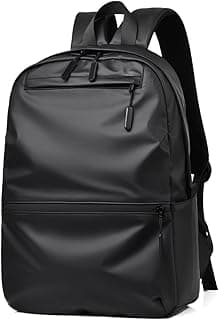 Men Laptop Backpack, Waterproof Backpack, Large Capacity Business Travel Backpack, Multiple Compartments Fits Laptop up to 14 Inches, Black, Como se muestra en la imagen