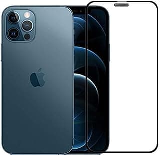 سكرينة حماية Al-HuTrusHi لهاتف ايفون 12 Pro Max، زجاج مقوى 5D مضاد للخدش، سمك 0.33 مم، صلابة 9H، شفاف