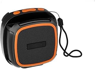 Vo3 Ultra-Mini Bluetooth Speaker – Lightweight Pocket Wireless Speaker with 360° Sound, Built-in Mic, & Keychain Hook for Hiking and Biking