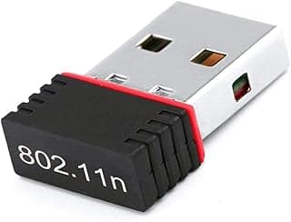 لاقط واي فاي USB نانو 150 ميجا بت في الثانية - مستقبل شبكة لاسلكي 802.11n للكمبيوتر المكتبي واللابتوب وأجهزة الرسيفر (IPTV) والـ Raspberry Pi - متوافق مع ويندوز وماك