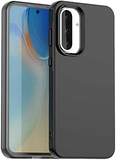 phone case cover compatible with Samsung galaxy A17 Candy PC Hybrid TPU Shockproof Phone Case for Samsung galaxy A17 (Black)