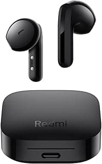 سماعات شاومي Redmi Buds 6 Active لاسلكية، بلوتوث 5.4 داخل الأذن، بطارية تدوم 30 ساعة، عزل ضوضاء للمكالمات، 5 أوضاع صوت، مقاومة للماء IPX4 - أسود | ضمان 6 أشهر