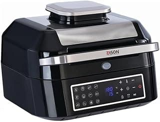 EDISON ELECTRIC Air Fryer Black Steel 12 Functions 6.5L 1800W