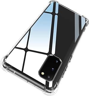 جراب لسامسونج Galaxy S20، شفاف [مضاد للاصفرار]، سيليكون مقاوم للصدمات، ممتص صدمات TPU، نحيف - شفاف