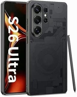 جراب فيكرا بريميوم الكتروبليتد رفيع لهاتف سامسونج Galaxy S26 Ultra، غطاء مقاوم للصدمات مع حماية للكاميرا والشاشة، يدعم الشحن اللاسلكي (أسود، Galaxy S26 Ultra)