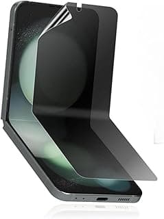 واقي شاشة هيدروجيل TPU للخصوصية للشاشة الأمامية فقط متوافق مع سامسونج Galaxy Z Flip 6 - تغطية كاملة، بدون فقاعات، سهل التركيب، مضاد للخدش، مضاد للبصمات - ليس زجاج