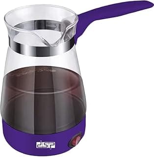 DSP Turkish coffee maker, Coffee Machine, electric Turkish coffee maker, Premium Turkish Coffee Maker 600W, 3-5 Cups, KA3037 (Purple)