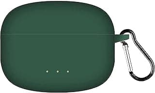 Silicone Case Compatible with Oraimo Freebuds 3C Portable Protective Case Cover With Hook (Green)