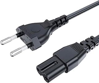 كابل طاقة 2.5A 250V متوافق مع شاحن اللابتوب، التلفزيون، بلايستيشن، الراديو، وكاسيت