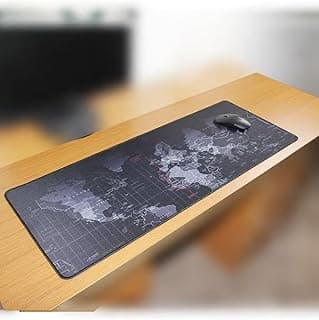 ماوس باد عملاق بخريطة العالم - مقاس XXL 80x30 سم - من جينيريك
