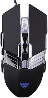 F802 Backlit Wired Gaming Mouse – Adjustable Accuracy 2400 – Ergonomic and Easy to Use – USB Connection Port