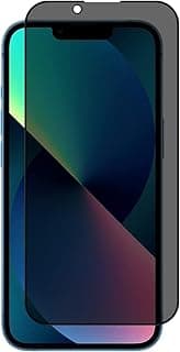 Dl3 Mobilak iPhone 13/13 Pro 6.1 Privacy Screen Protector, Anti-Spy 9H Hardness Tempered Glass Film [Case Friendly] [Bubble Free] - Black