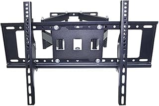 7SEVEN® Full Motion Tv Wall Mount Stand Suitable from 32 43 55 65 75 Inch Any Brand Television, Front & Back Movement, Tilt Angle, Left & Right Screen Rotate. Vesa Compliance Upto 400x400 mm