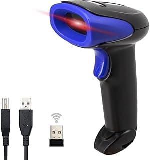 لينفي ماسح باركود CWB100 لاسلكي 1D قارئ رموز شريطية USB ماسح باركود