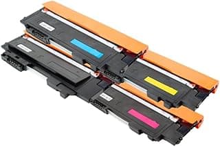 مجموعة احبار متوافقة مع HP 117A عدد 4 الوان