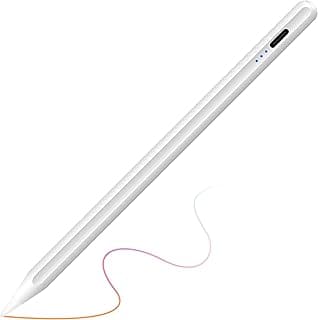 Stylus Pen for iPad Pro, Air, Mini: Universal Capacitive Active Stylus with Palm Rejection, Tilt Sensitive, Magnetic Design