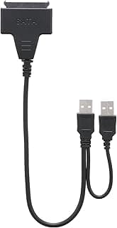 (قطعة واحدة) محول USB 2.0 إلى هارد SATA III مقاس 2.5 بوصة – يدعم حتى 2TB، توصيل وتشغيل، متوافق مع ويندوز، ماك، لينكس | 12 فولت