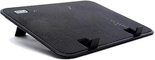 USB Adjustable Laptop Cooling Pad with 2 Fans (14in, Black)