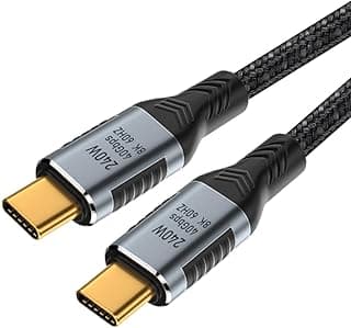 20cm USB-C 240W USB4 Cable 40Gbps USB3.1 100W 8K@60Hz 5K USB4.0 Type-C to Type-C Male to Male Support Data Video Power