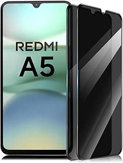 عبوة 2 شاشة حماية خصوصية لشاومي Redmi A5 4G زجاج مقوى، صلابة 9H مقاومة للخدش، فيلم خصوصية، مضاد للتجسس
