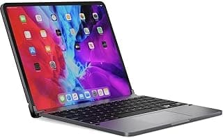 كيبورد لاسلكي 11.0 Pro+ مع تراك باد | متوافق مع ايباد برو 11 بوصة (الجيل الأول والثاني والثالث) | تراك باد يدعم اللمس المتعدد | مفاتيح بإضاءة خلفية | (رمادي فلكي)