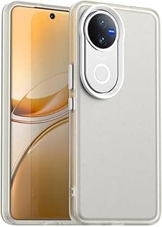 phone case cover compatible with Vivo V50 5G global Candy PC Hybrid TPU Shockproof Phone Case for Vivo V50 5G (White)