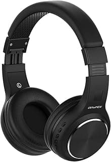 A600BL HiFi Foldable Stereo Bluetooth Headphones, 3.5mm - Black
