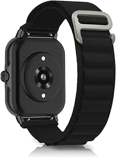 سوار ساعة مقاس 20 مم لـ Amazfit GTR Mini/GTS 4/GTS 4 Mini/GTS 3/GTS 2 Mini/GTS 2/GTS، حزام نايلون G-Hook بديل لـ Amazfit Bip 3 Pro/Bip 3/Bip/Bip S/Bip Lite/Bip U Pro - أسود